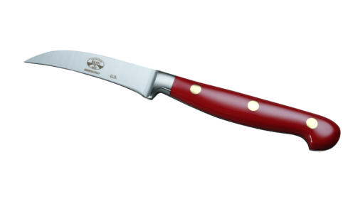Coltellerie Berti Collezione Cucina Pro Peeling knife Plexiglass Rosso 7 cm | 3D Gravur Konfigurator | 3