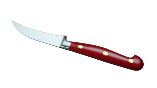 Coltellerie Berti Collezione Cucina Pro Peeling knife Plexiglass Rosso 7 cm | 3D Gravur Konfigurator | 4