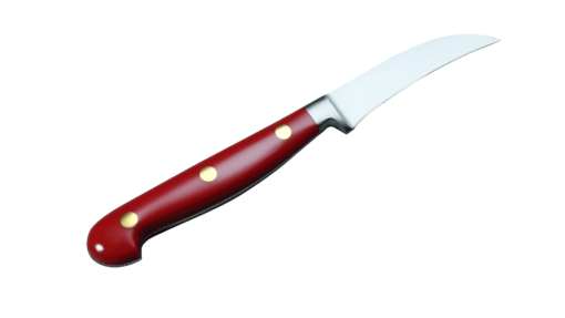 Coltellerie Berti Collezione Cucina Pro Peeling knife Plexiglass Rosso 7 cm | 3D Gravur Konfigurator | 5