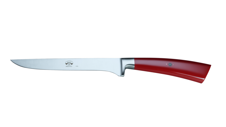Coltellerie Berti Collezione Cucina Boning knife Plexiglass Rosso 16 cm
