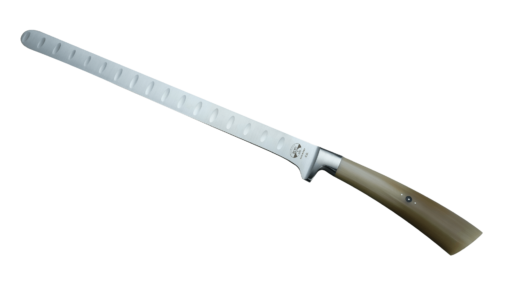 Coltellerie Berti Collezione Cucina Salmon knife buffalo horn Kulle 26 cm | 3D Gravur Konfigurator | 3