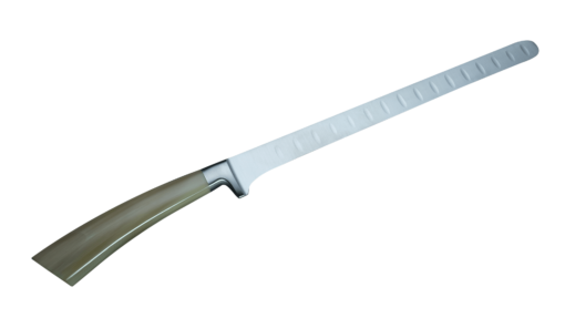 Coltellerie Berti Collezione Cucina Salmon knife buffalo horn Kulle 26 cm | 3D Gravur Konfigurator | 5