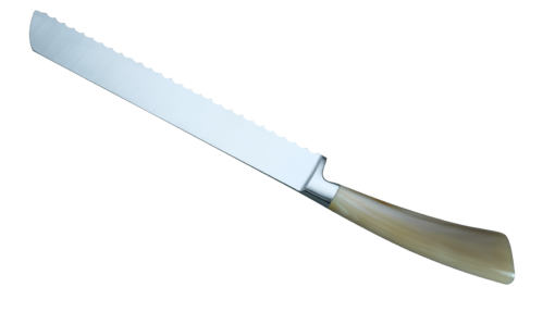 Coltellerie Berti Collezione Cucina Bread knife buffalo horn 22 cm | 3D Gravur Konfigurator | 4