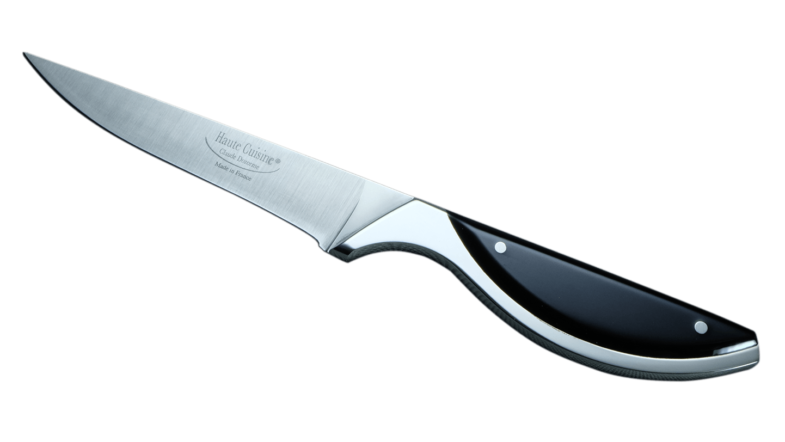 Claude Dozorme Haute Cuisine Acryl noir Office Knife 9 cm | 3D Gravur Konfigurator | 6