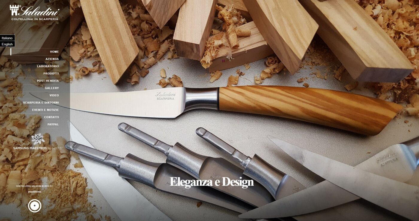 Italienische Küchenmesser aus Scarperia Florenz | 3D Gravur Konfigurator | 15