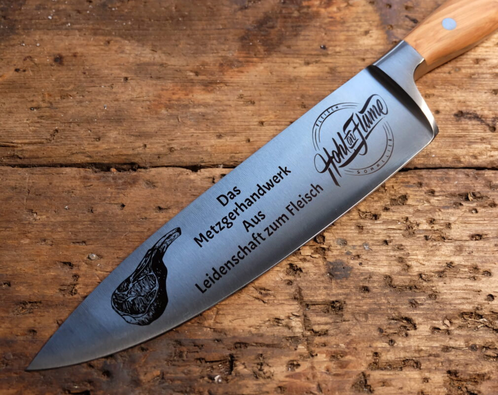 Das Messer für Dominik Hohl v. Hohl on FLAME | 3D Gravur Konfigurator | 3
