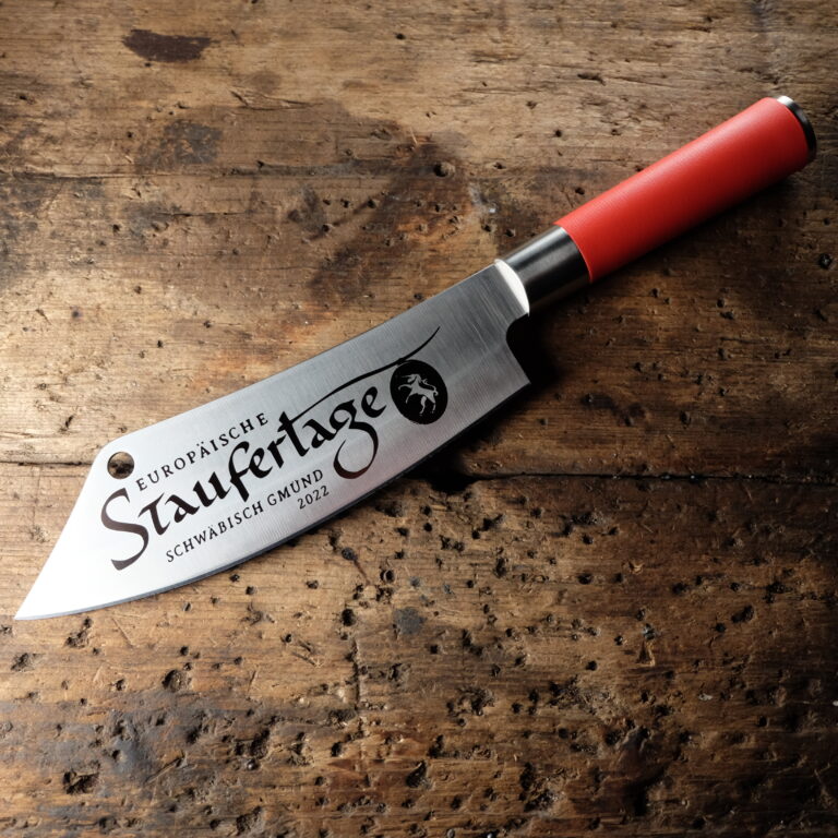 The knife of the European Staufer Days | 3D Gravur Konfigurator | 4