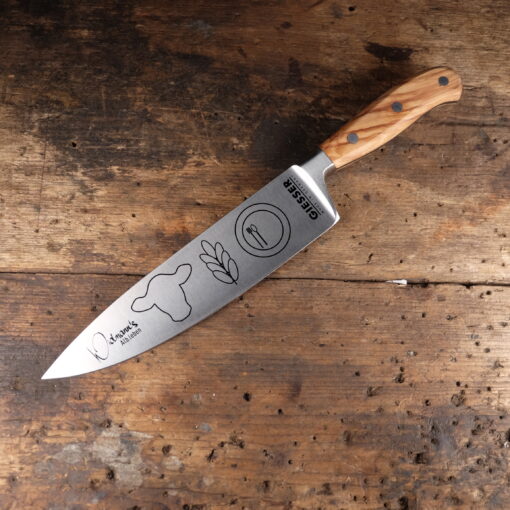 Andreas Widmann chef's knife 20 cm | 3D Gravur Konfigurator | 5