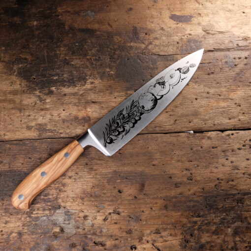 Andreas Widmann chef's knife 20 cm | 3D Gravur Konfigurator | 6