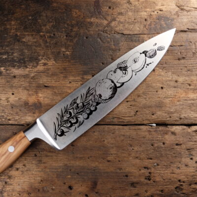 Kitchen knife engraving from idea to design | 3D Gravur Konfigurator | 50