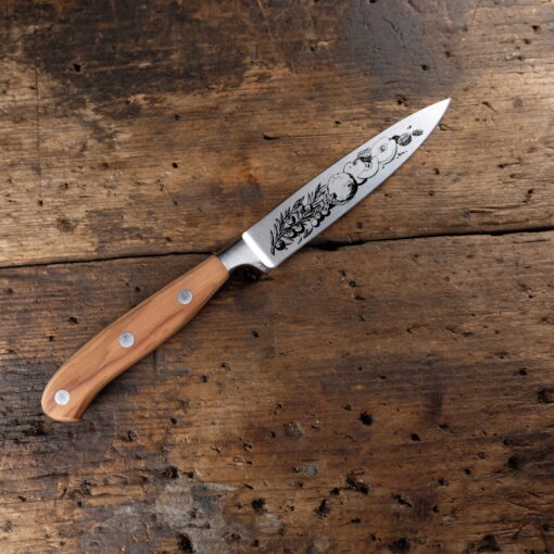 Andreas Widmann paring knife 10cm olive | 3D Gravur Konfigurator | 6