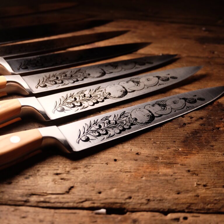 Andreas Widmann's unique kitchen knife design | 3D Gravur Konfigurator | 15