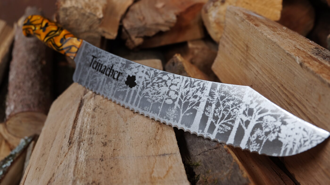 The mineral water Teinach knife design | 3D Gravur Konfigurator | 6