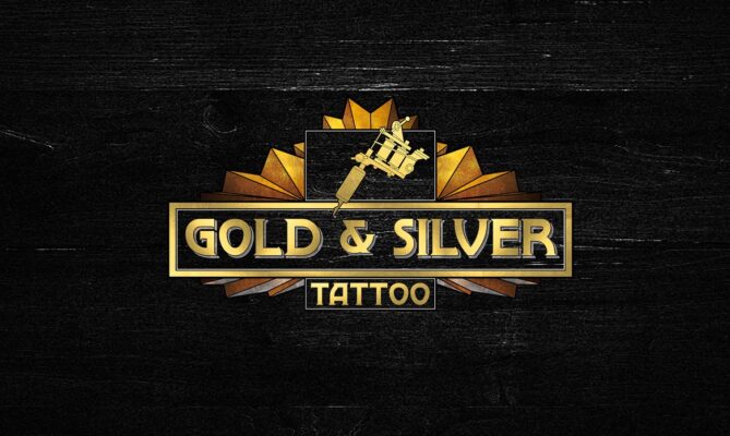 Gold & Silver Tattoo Design für TYPEMYKNIFE® | 3D Gravur Konfigurator | 126