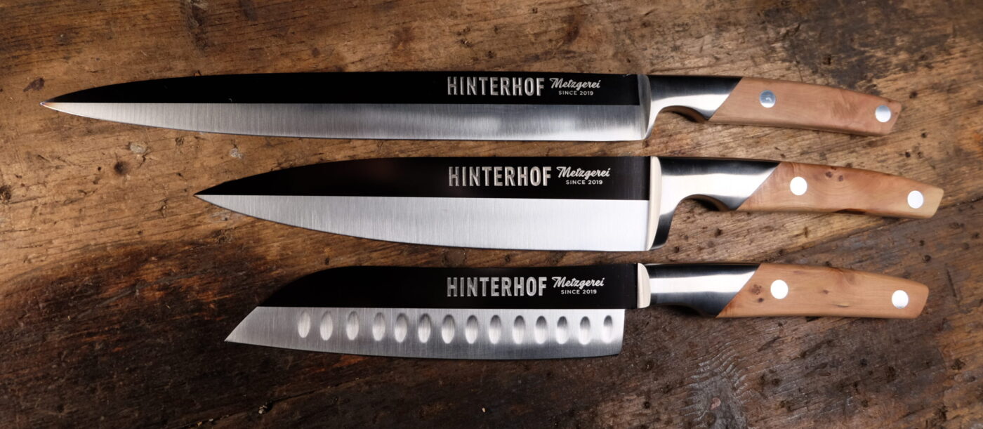 Einzigartiges Messer Design Hinterhofmetzgerei | 3D Gravur Konfigurator | 1
