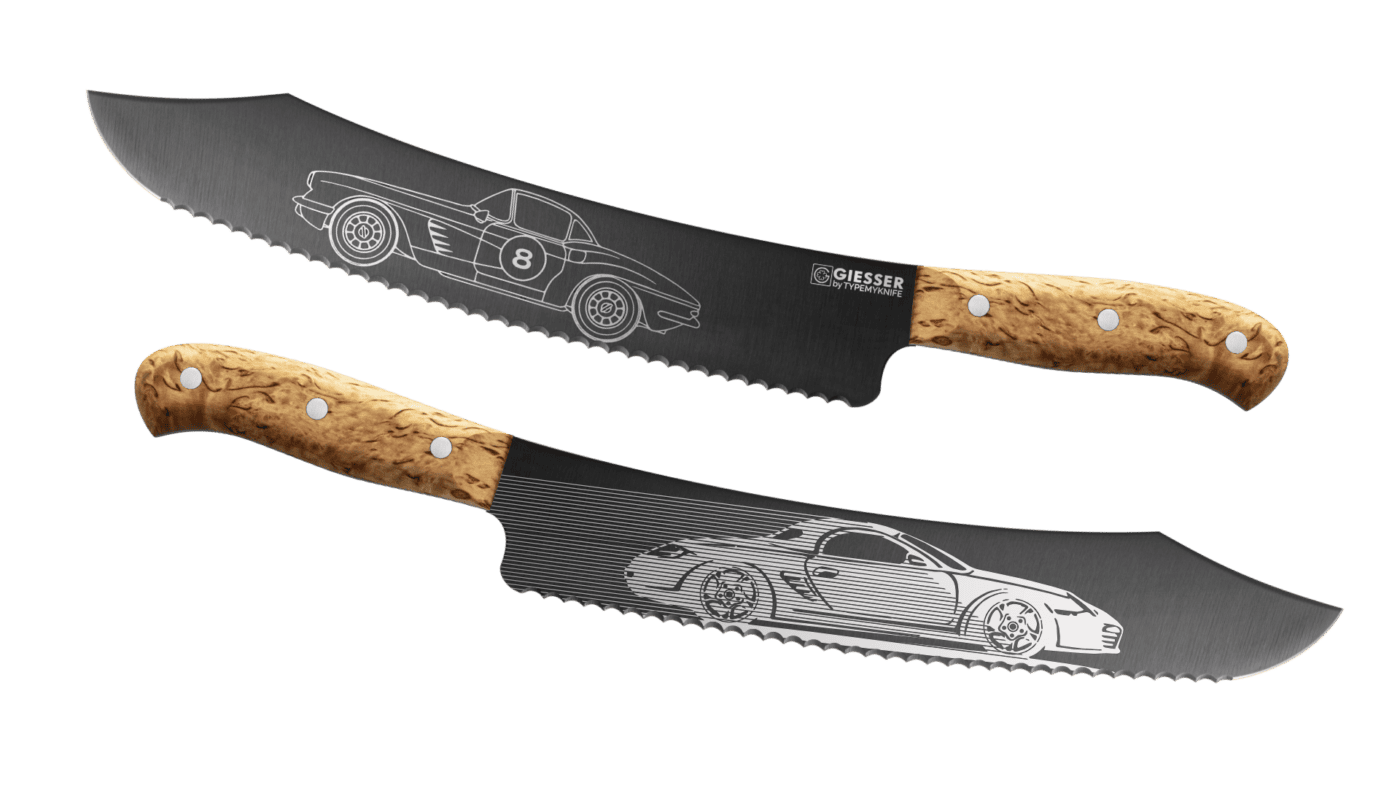 Sport Design by Giesser Black DiamondCut knives | 3D Gravur Konfigurator | 7